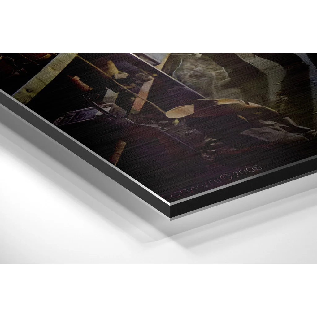 Fear Race Car Brushed Aluminium Dibond Wall Art | Glass Wall Art Print | vintageantiquesgifts.com