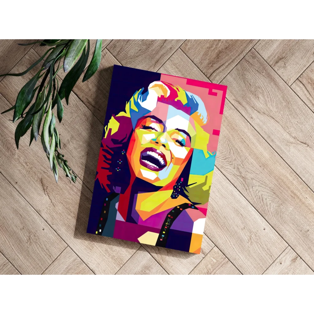 Marilyn Monroe Pop Art Insigne Aluminum Prints | Modern Wall Art Decor | vintageantiquesgifts.com