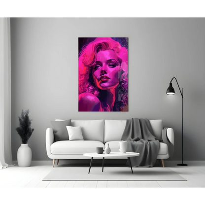 Stunning Pop Art Marilyn Monroe Glass Wall Art Portrait | Modern Wall Art Decor | vintageantiquesgifts.com