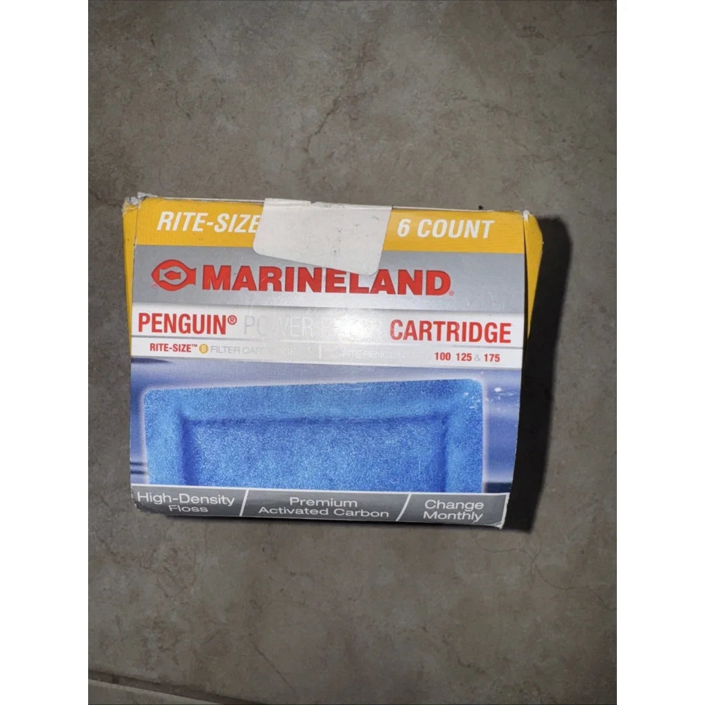Marineland Penguin Power Filter Rite-Size Cartridge in yellow gray box