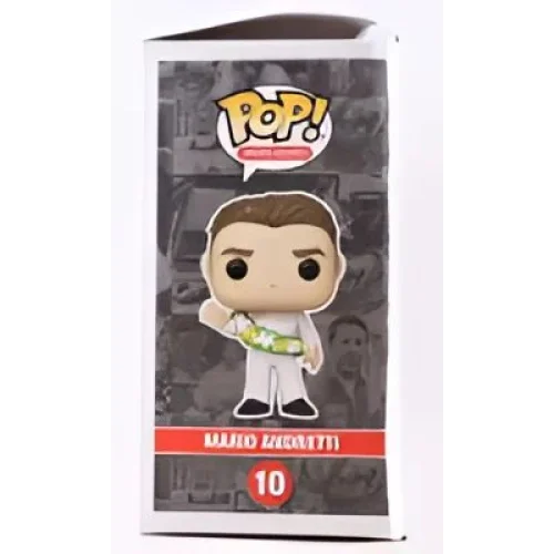 Collectible vinyl figure of Mario Andretti in racing suit from Mario Andretti Signed Funko Pop