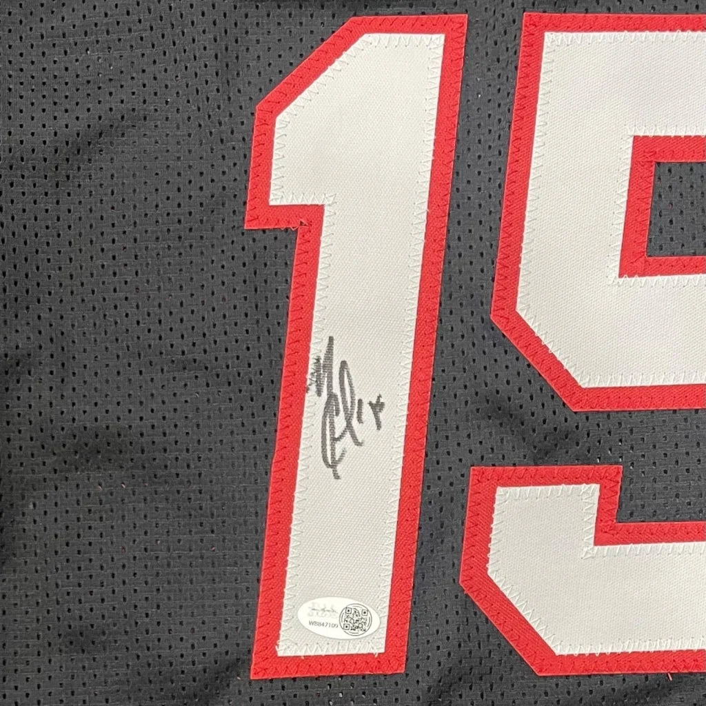 Mario Chalmers autographed black custom jersey with white #19