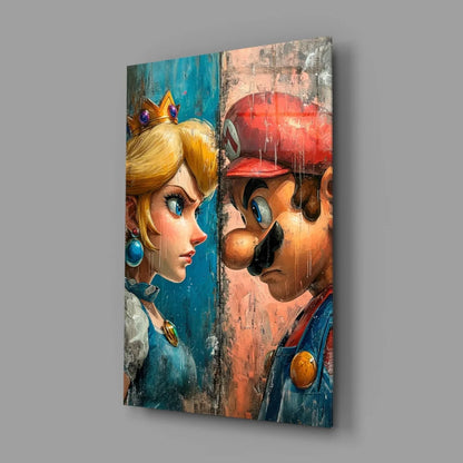 Mario and Rosalina canvas wall art from Princess Peach collection