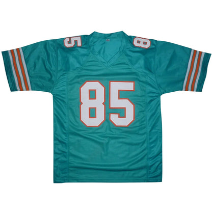 Mark Duper autographed Miami Dolphins teal #85 jersey back
