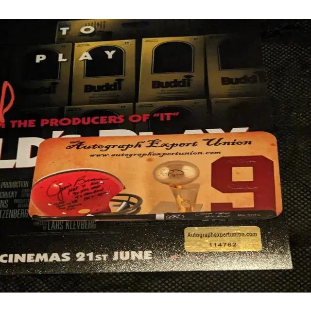 Auto signed 8x10 Mark Hamill poster with Autograph Export Union metal sign sports memorabilia