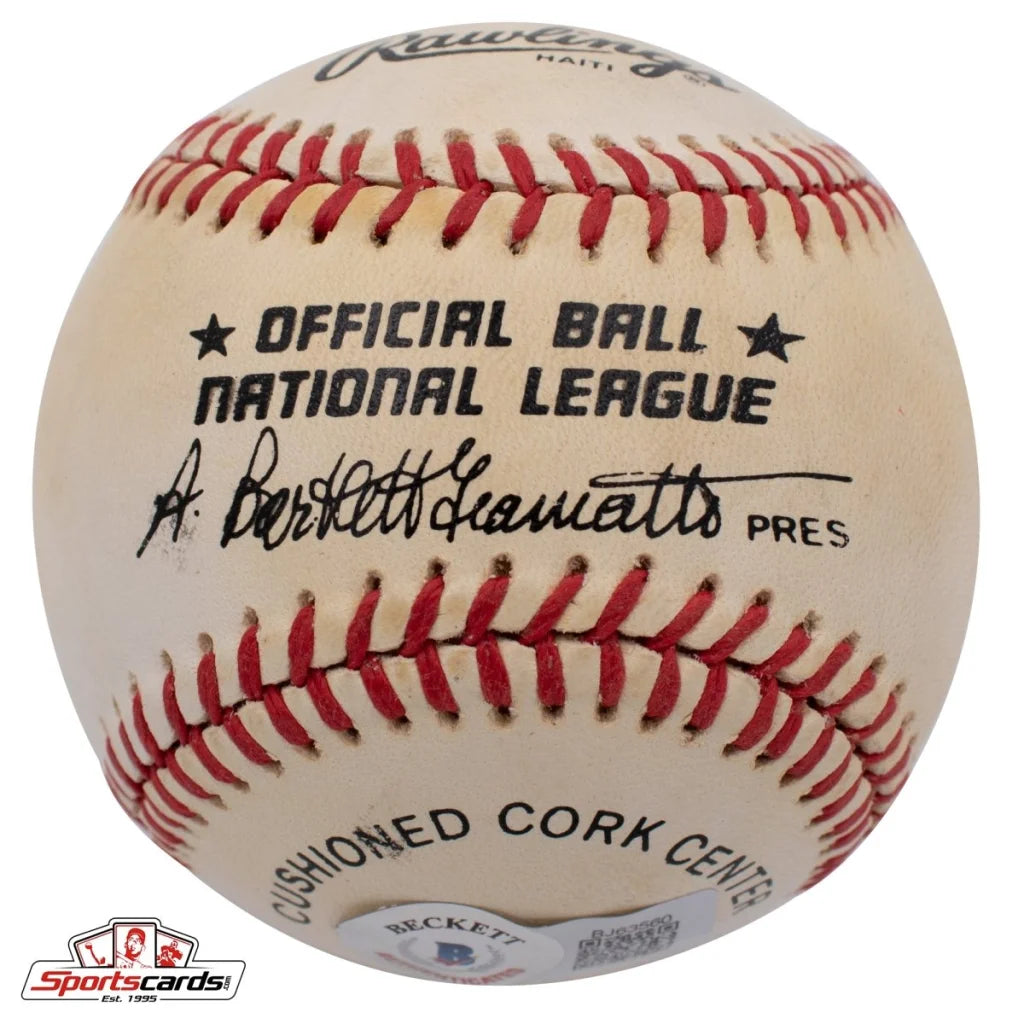 Mark Koenig signed Rawlings baseball with Beckett authentication