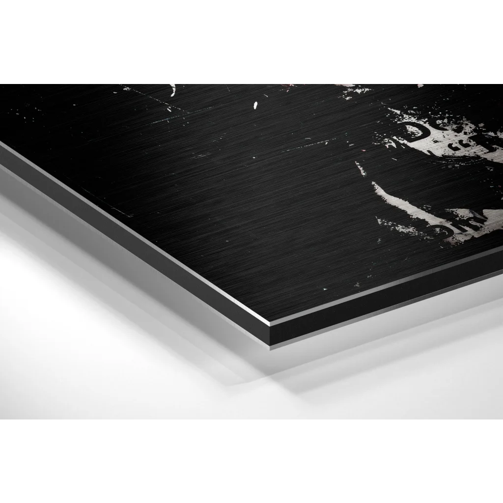 Glass Wall Art Urban Edge brushed aluminium dibond abstract street art canvas