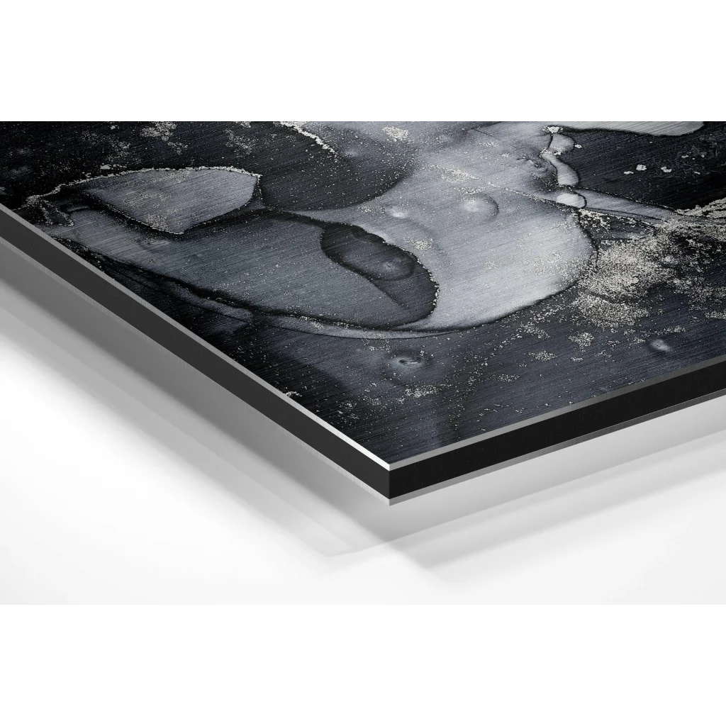 Glass Wall Art Marmoreal Brushed Aluminium Dibond Wall Art