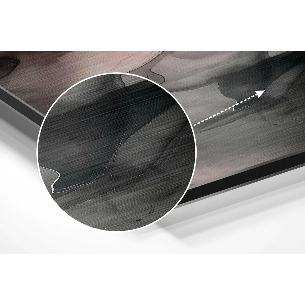 Stunning Brushed Aluminium Dibond Abstract Art Print | Modern Wall Art Decor | vintageantiquesgifts.com