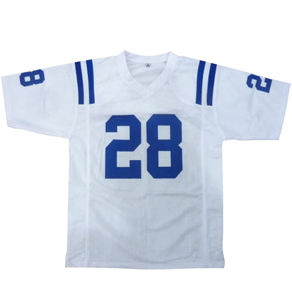 Marshall Faulk autographed Indianapolis Colts white custom jersey #28