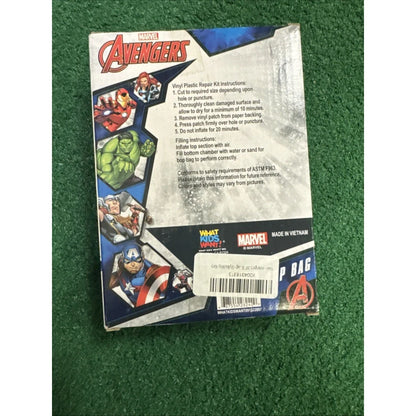 Marvel Avengers 34.5’’ inflatable bop bag vinyl repair kit box
