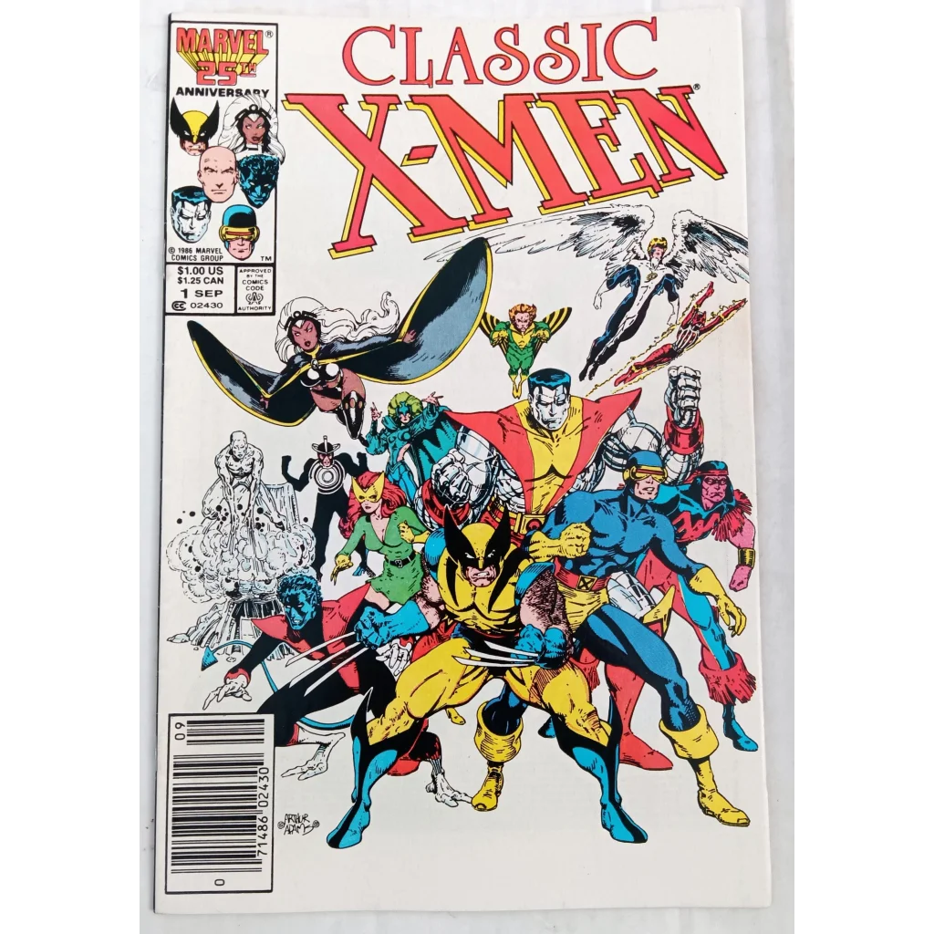 Classic X-Men #1 Marvel Comics cover with vibrant heroes