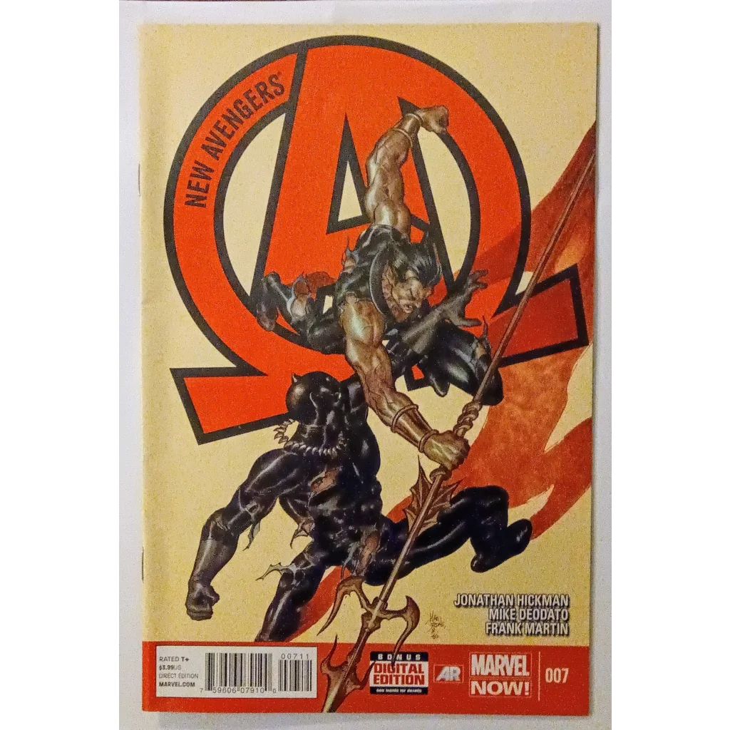 Comic book cover: New Avengers V3 #7 Marvel Comics epic showdown