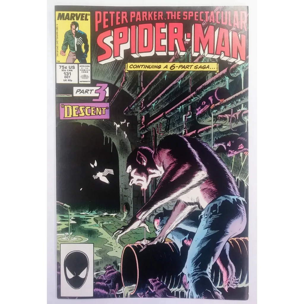 Spectacular Spider-Man #131 Kraven’s Last Hunt Marvel Comics cover