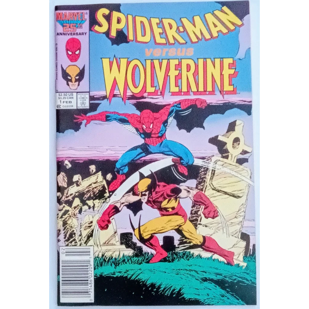 Spider-Man vs Wolverine Issue 1 comic cover showdown