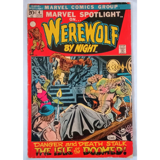 Marvel Spotlight #4 Werewolf by Night 20¢ comic first Darkhold