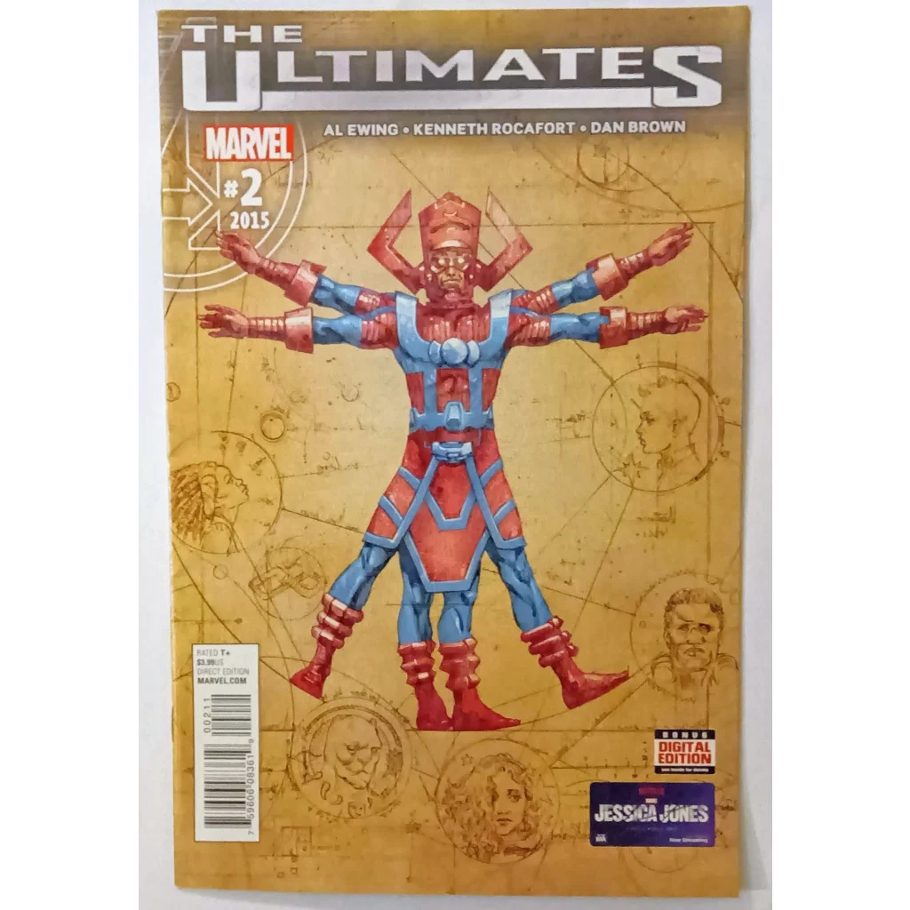 Marvel Comics Ultimates #2 comic with multi-armed red blue hero