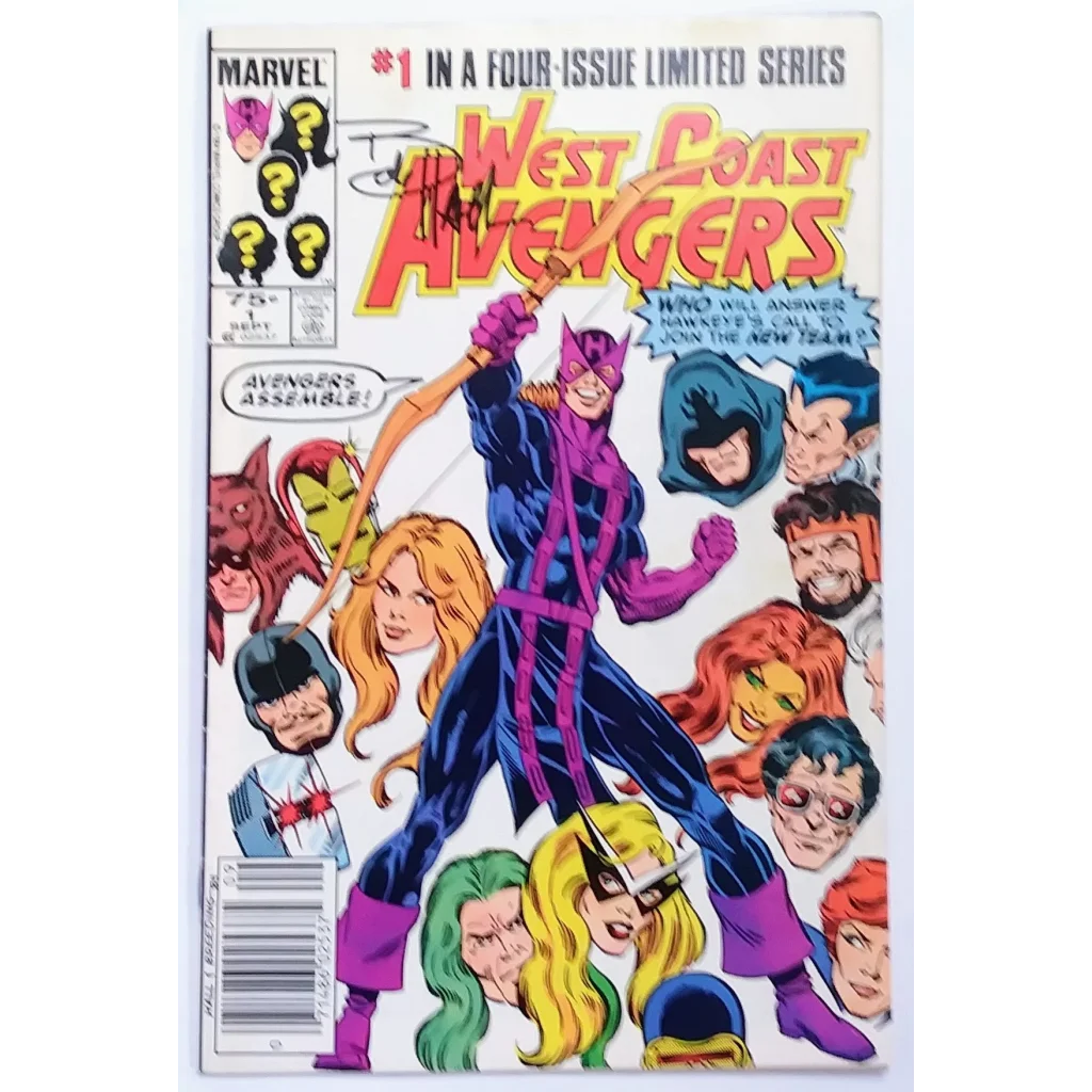 1980s Marvel Comics West Coast Avengers #1 cover art