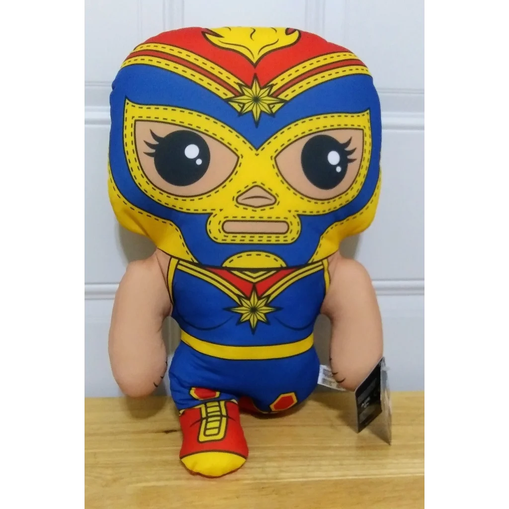 Captain Marvel Funko Plush Lucha Libre Edition in vibrant costume
