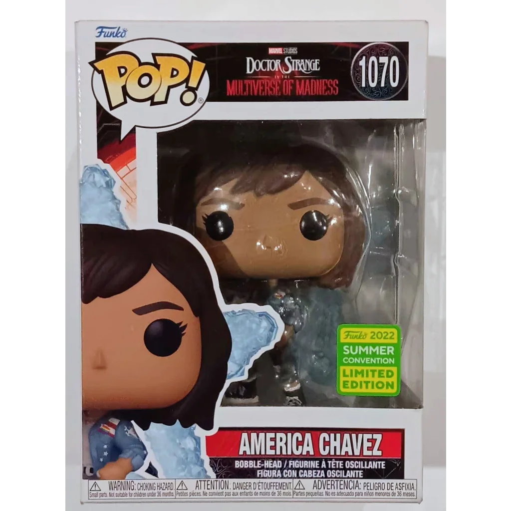Marvel Funko Pop America Chavez figure in clear case