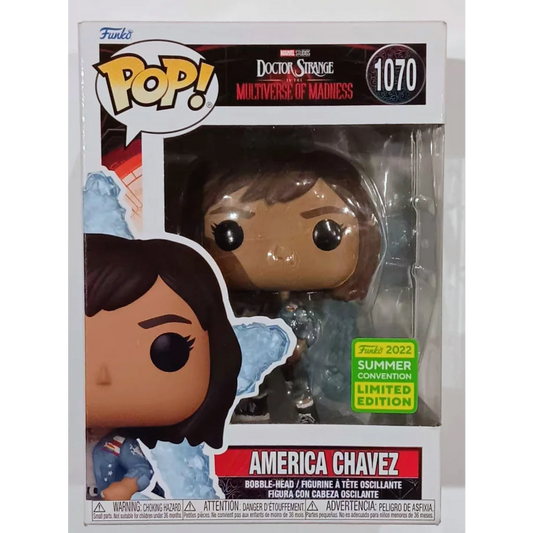 Marvel Funko Pop America Chavez figure in clear case