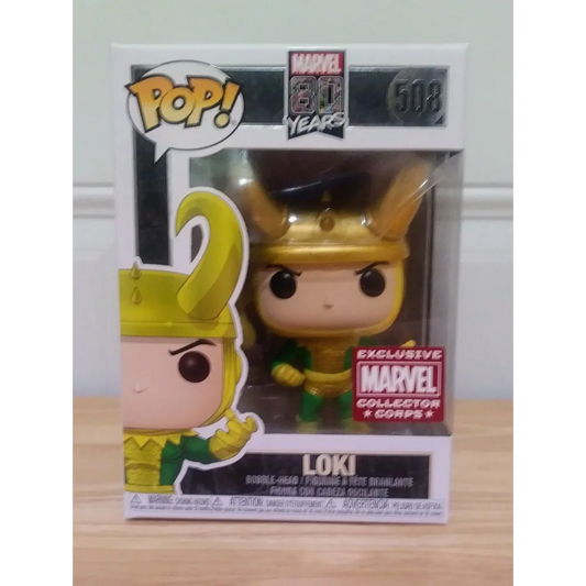 Marvel Funko Pop Loki gold exclusive collector figure