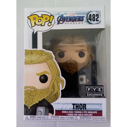 Epic Marvel Funko Pop Thor Endgame Battle Figure #482 with blonde hair and beard