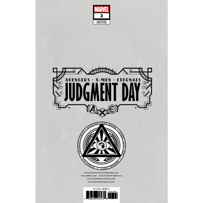Marvel Judgment Day Issue 3 Variant Comic Book Cover featuring epic Judgment Day action