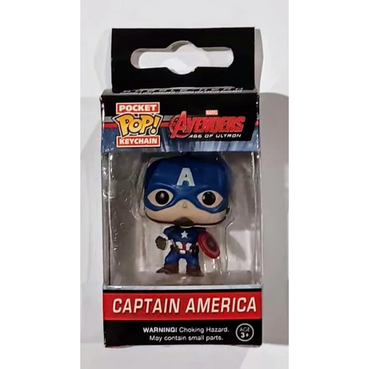 Marvel Pocket Pop Captain America keychain in Age of Ultron packaging