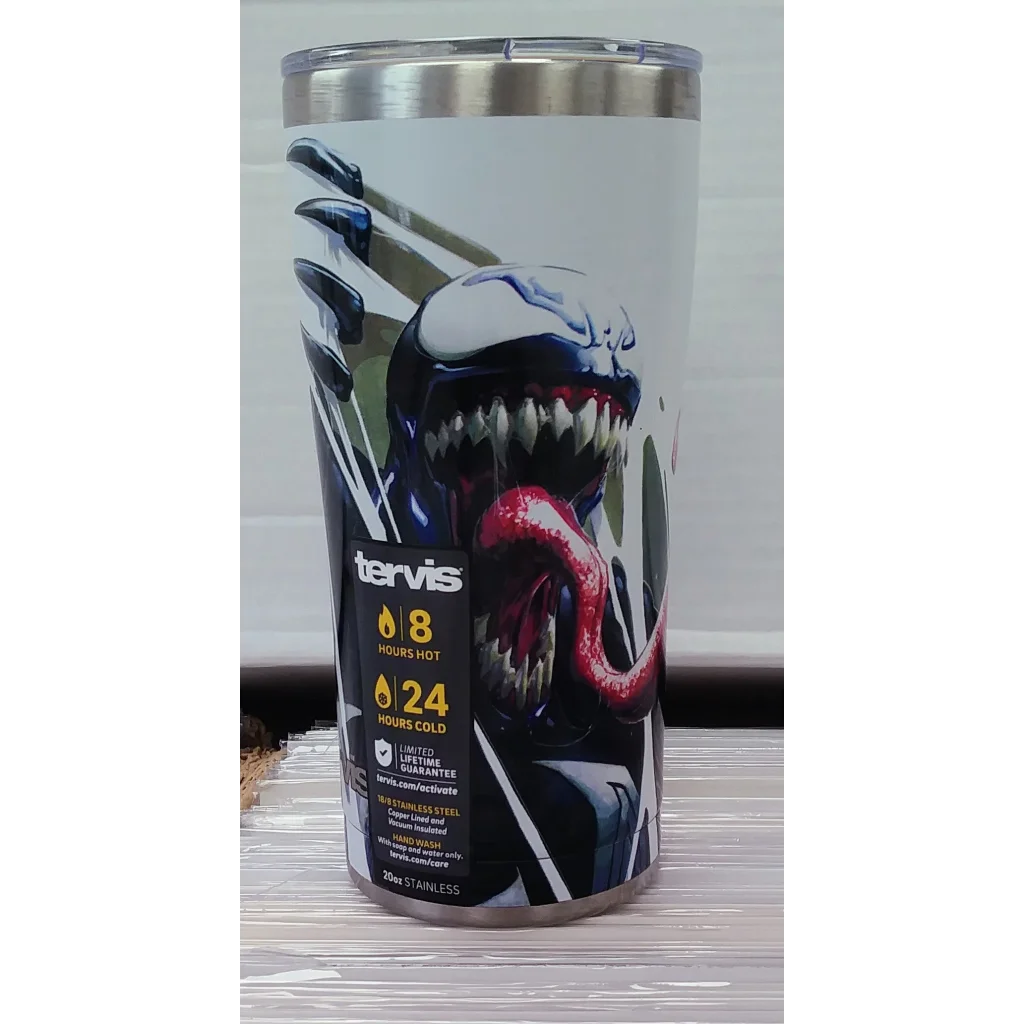 24-hour cold Tervis Venom stainless steel tumbler keeps drinks ice cold