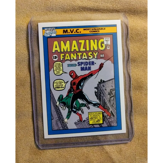 Marvel Universe Card of Spider-Mans First Appearance in Sleeve