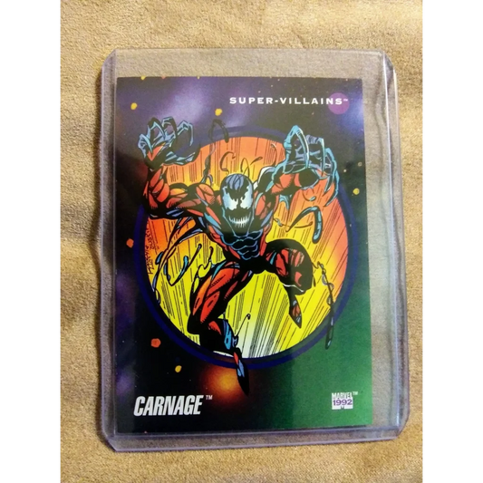 1992 Marvel Universe Card Carnage in protective sleeve
