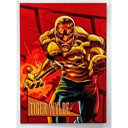 Marvel Universe Tiger Wylde foil card 1993 Skybox poster