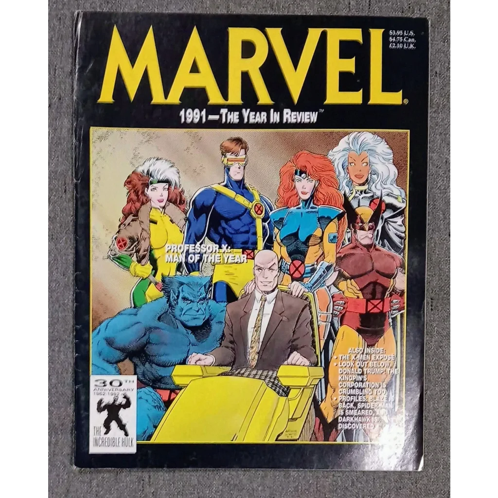 Marvel Year In Review 1991 X-Men comic magazine cover