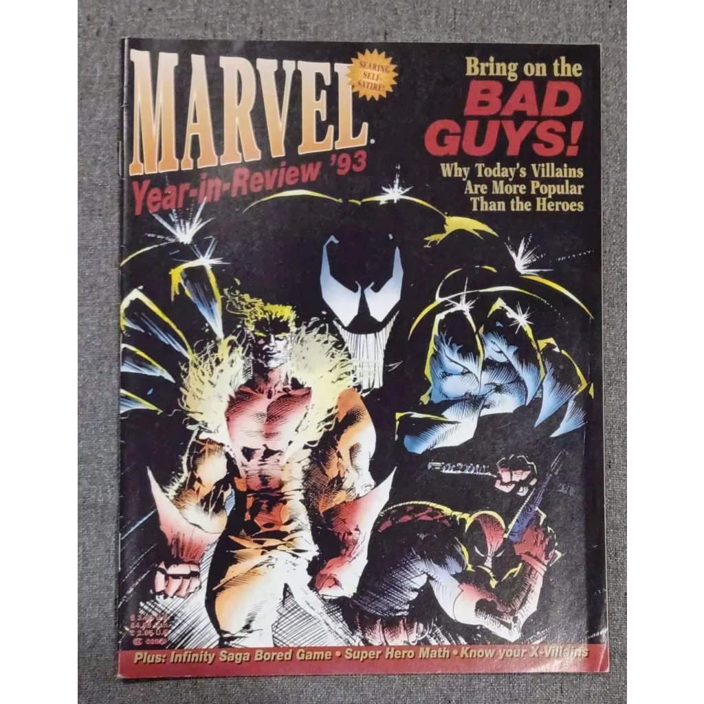 1993 Marvel Year in Review comic with Venom and Carnage