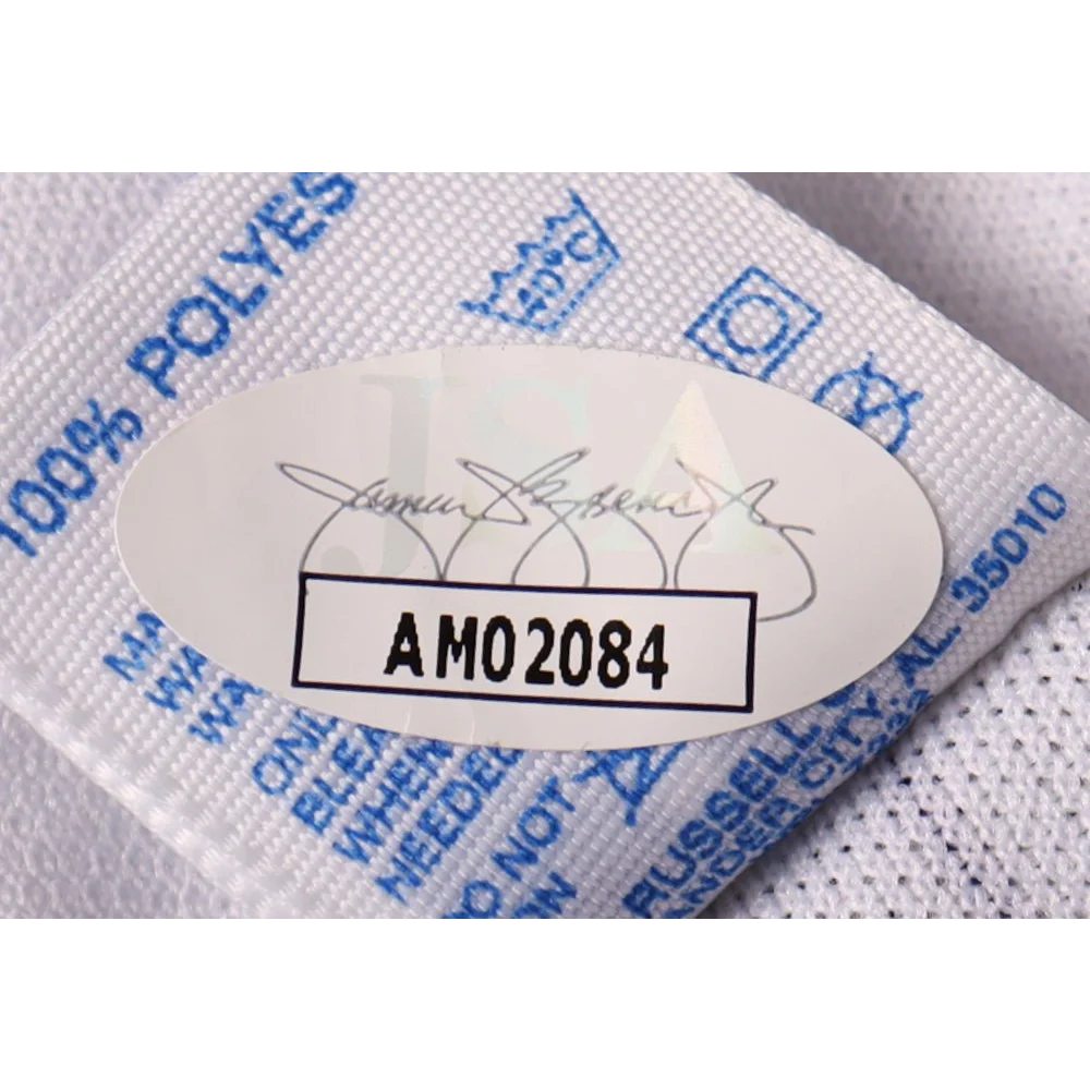 Mason Williams signed Yankees jersey top prospect authentic sticker on white fabric label