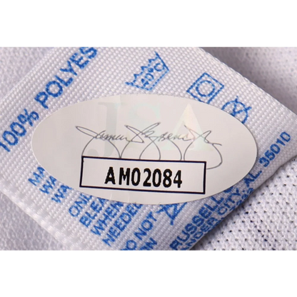 Mason Williams signed Yankees jersey top prospect authentic sticker on white fabric label