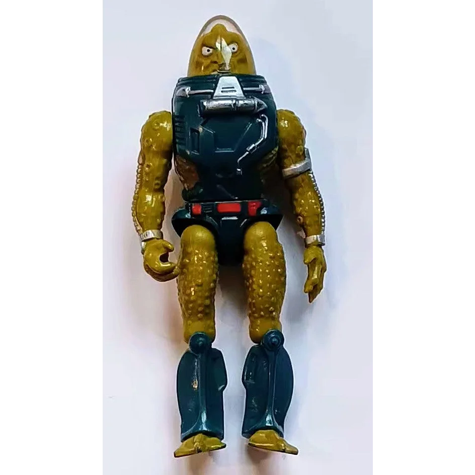 Yellow and blue Slush Head Masters of the Universe action figure with scuba gear, 1988 Mattel