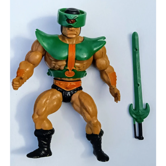Tri-Klops Masters of the Universe action figure with green and orange sword from 1983