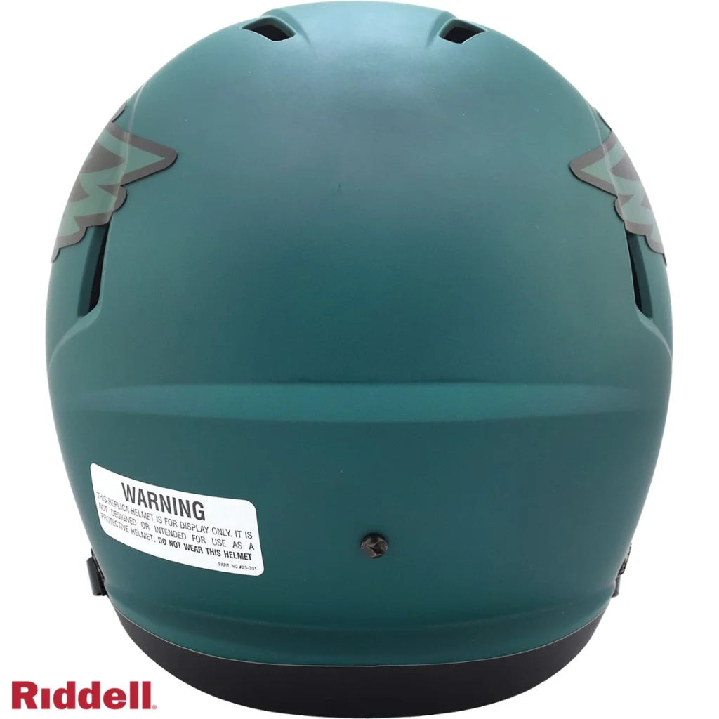 Matte Green Riddell Rave Collection Replica Football Helmet | Authentic Sports Collectible | vintageantiquesgifts.com