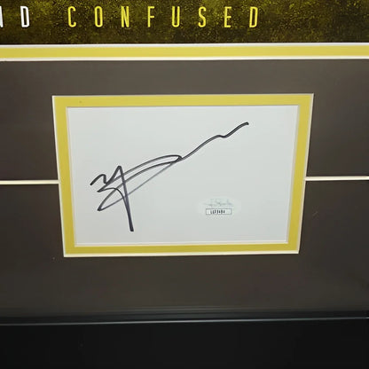 Matthew McConaughey autographed Dazed and Confused alright deluxe framed poster