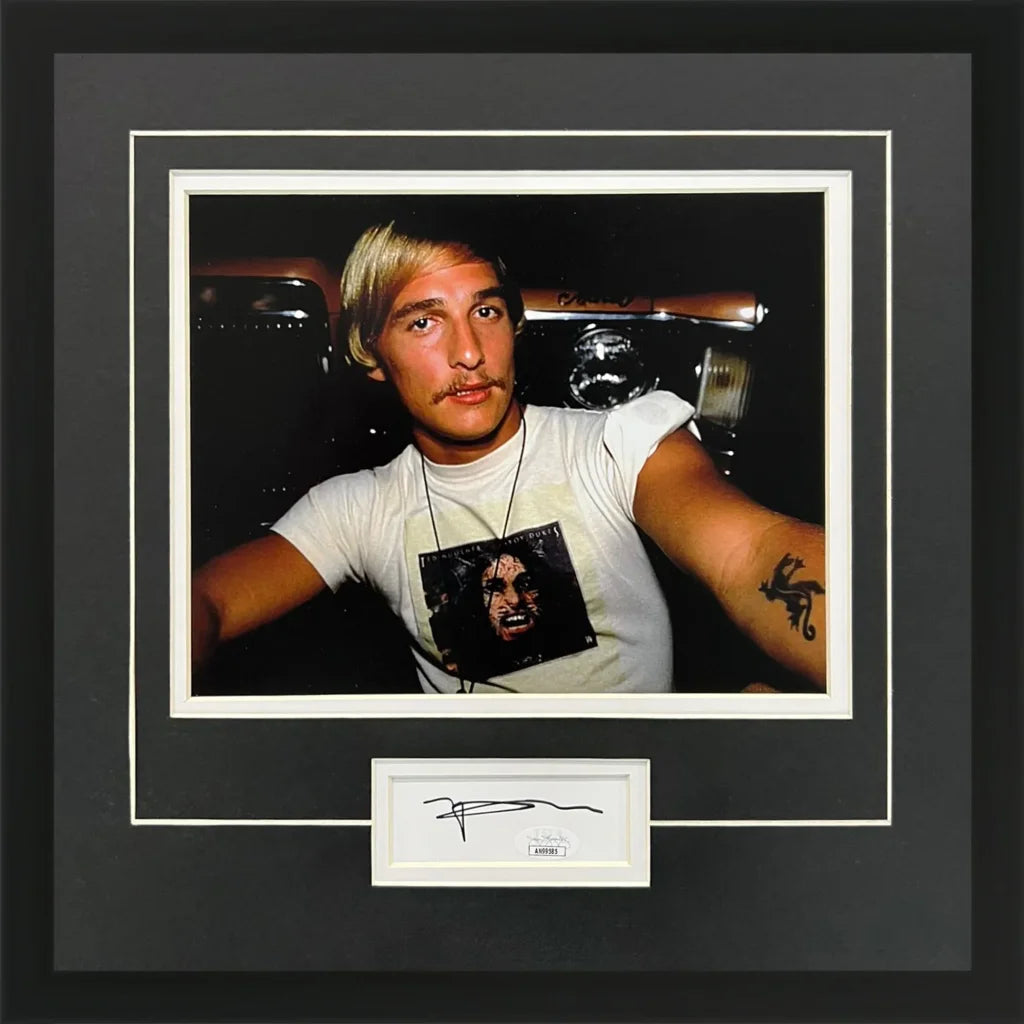 Matthew McConaughey signed Dazed and Confused signature series frame