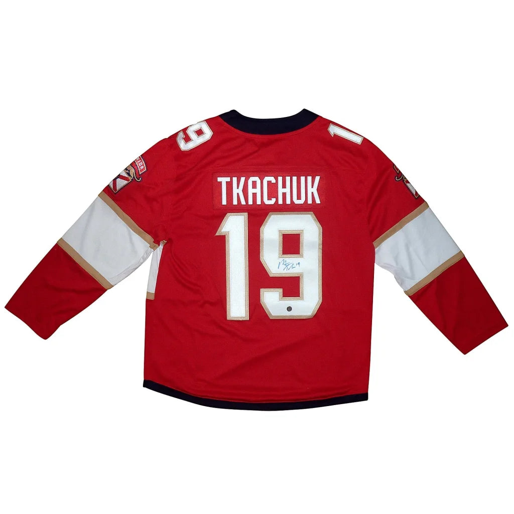 Matthew Tkachuk autographed Florida Panthers red jersey #19