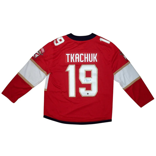 Matthew Tkachuk autographed Florida Panthers red jersey #19