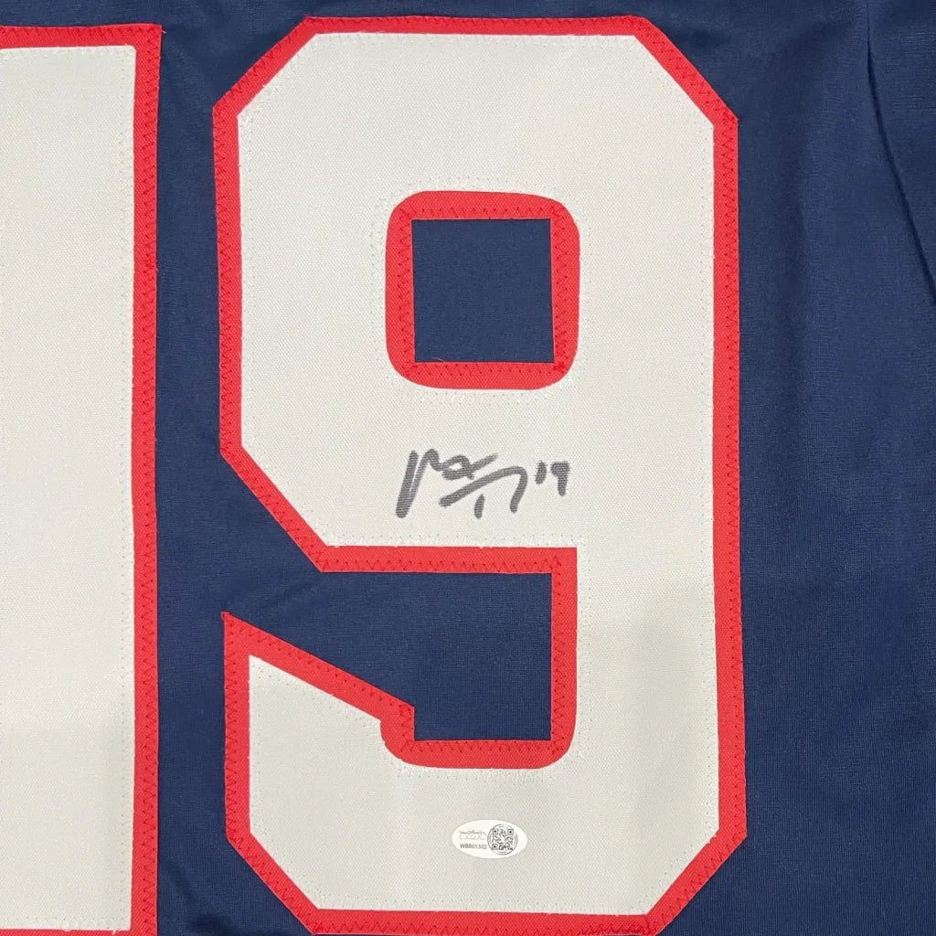 Matthew Tkachuk autographed Team USA custom jersey with blue #19