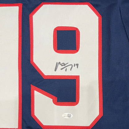 Matthew Tkachuk autographed Team USA custom jersey with blue #19
