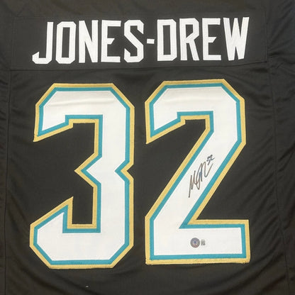 Maurice Jones-Drew autographed Jacksonville custom jersey #32 in black and teal