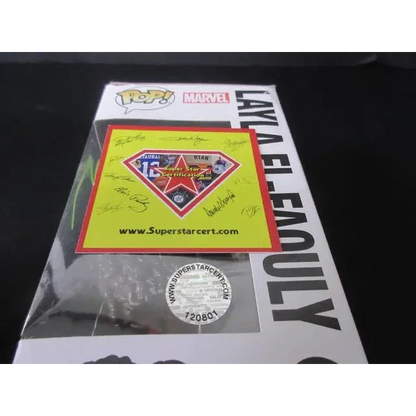 Calamawy Signed Layla Funko Pop SSC with Superstar Certification sticker and pop ssc coa