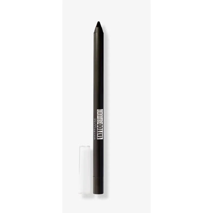 Maybelline Tattoo Studio gel pencil liner in Deep Onyx, sleek black matte finish
