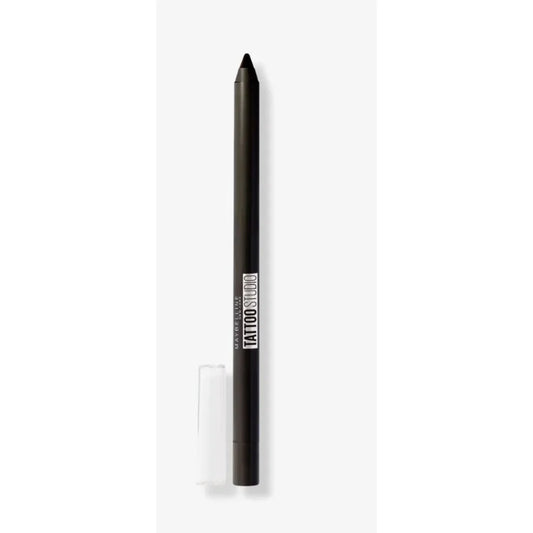 Maybelline Tattoo Studio gel pencil liner in Deep Onyx, sleek black matte finish